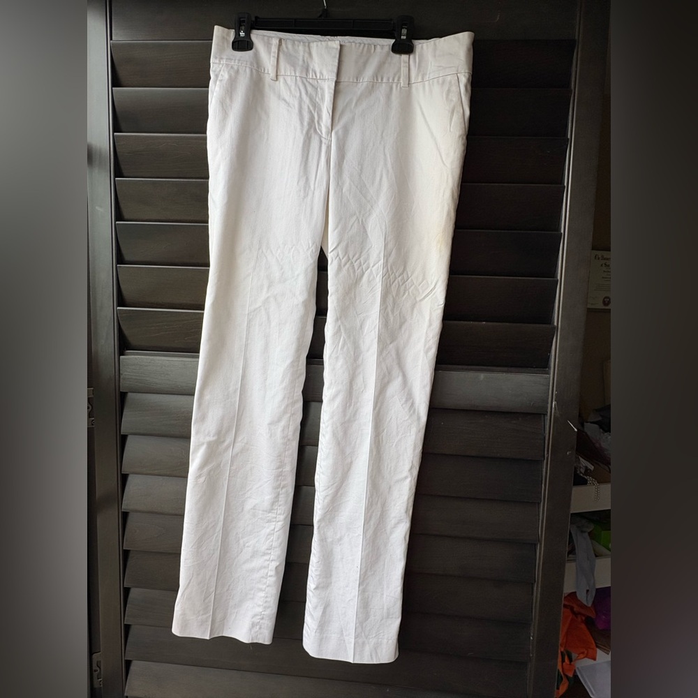 Ann Taylor White Trousers Size 6 fully lined